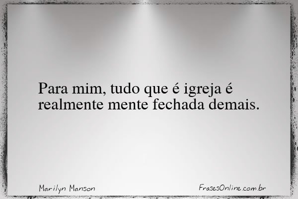 Frase de Marilyn Manson