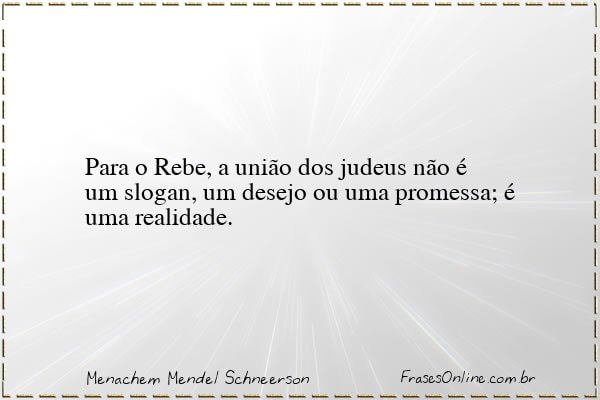 Frase de Menachem Mendel Schneerson
