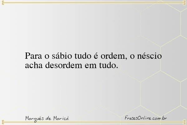 Frase de Marquês de Maricá