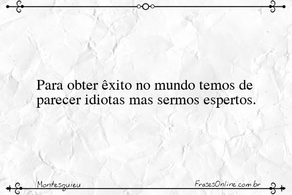 Frase de Montesquieu