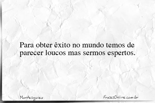 Frase de Montesquieu