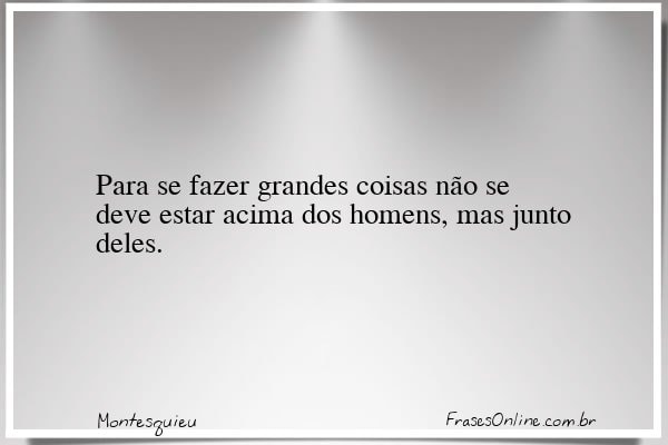 Frase de Montesquieu