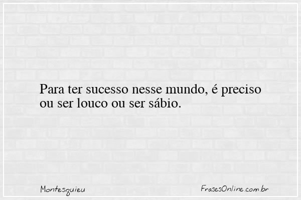 Frase de Montesquieu