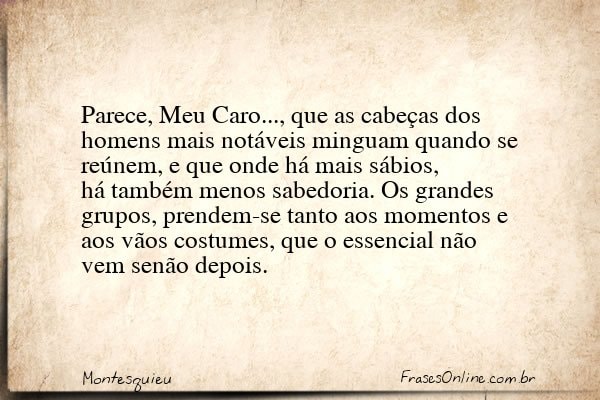 Frase de Montesquieu
