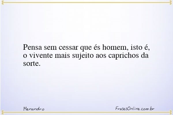 Frase de Menandro