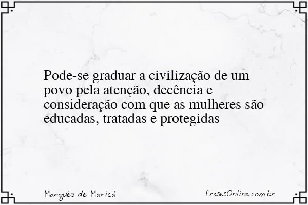 Frase de Marquês de Maricá