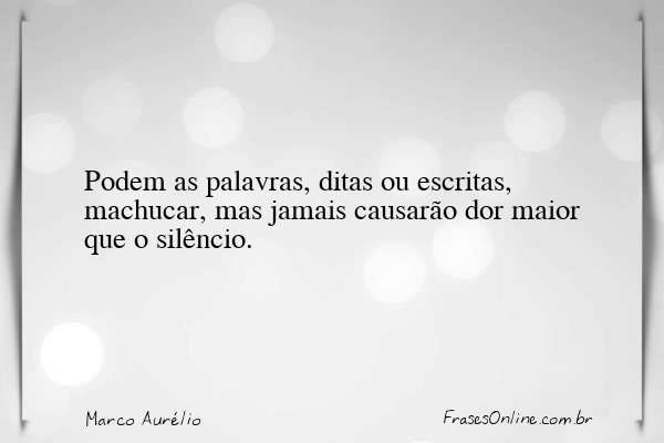 Frase de Marco Aurélio