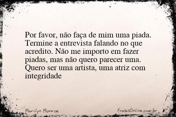 Frase de Marilyn Monroe