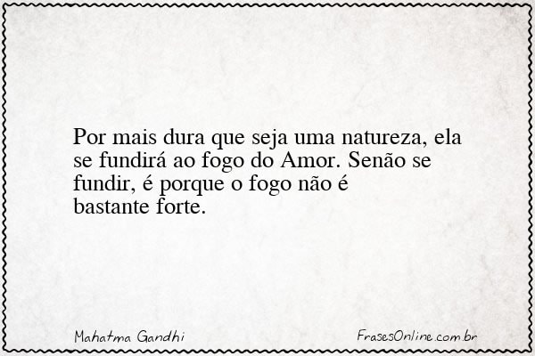Frase de Mahatma Gandhi
