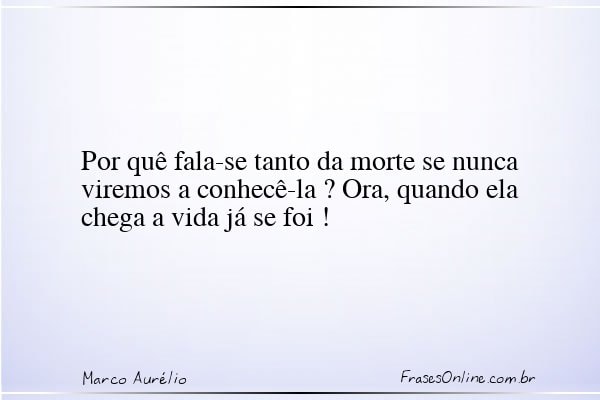 Frase de Marco Aurélio