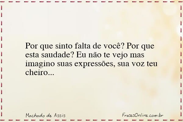 Frase de Machado de Assis