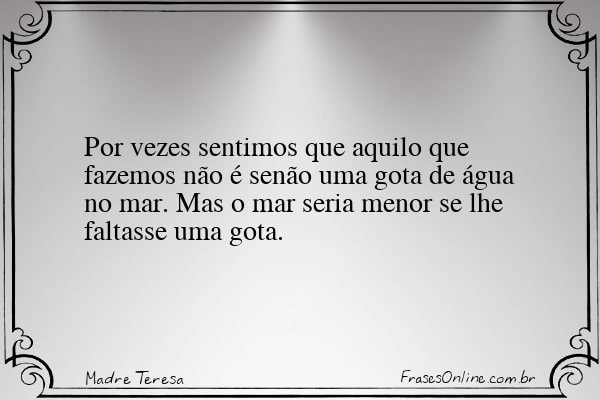 Frase de Madre Teresa