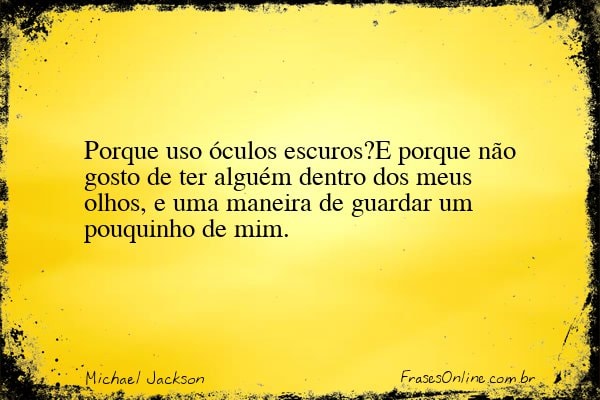 Frase de Michael Jackson