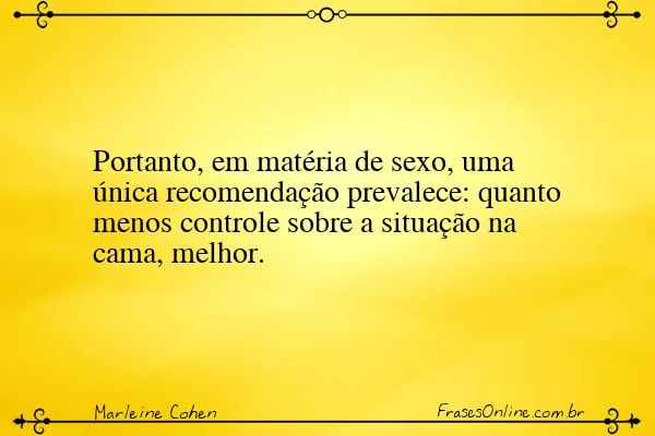 Frase de Marleine Cohen