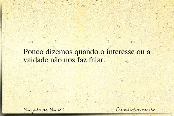 Frase de Marquês de Maricá