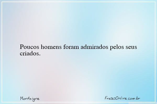 Frase de Montaigne