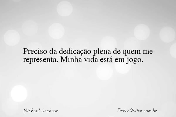 Frase de Michael Jackson