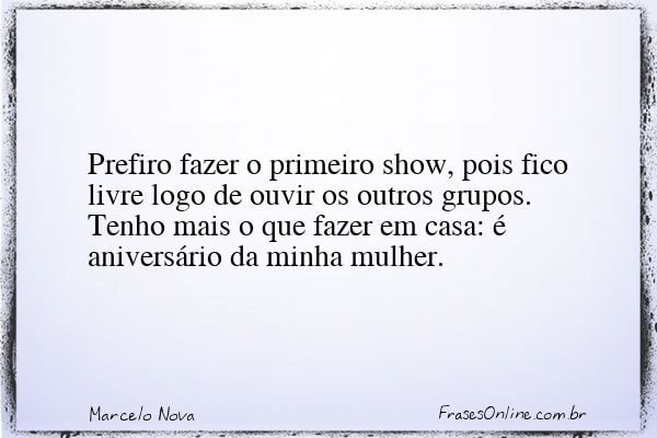 Frase de Marcelo Nova