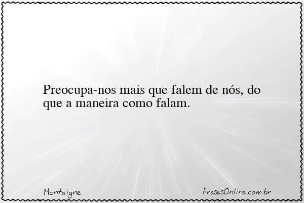 Frase de Montaigne