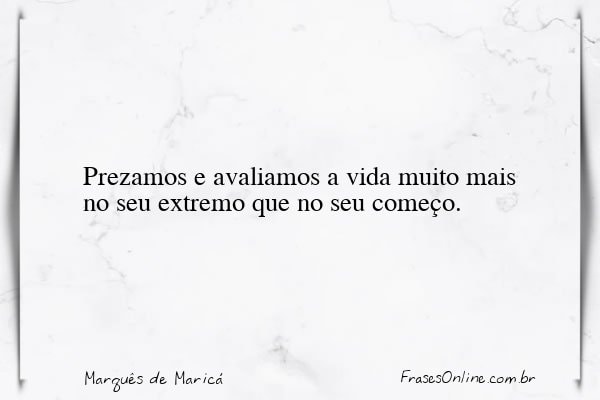Frase de Marquês de Maricá
