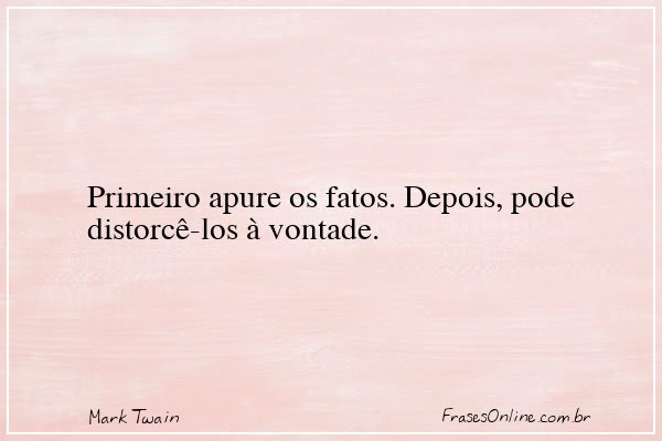 Frase de Mark Twain