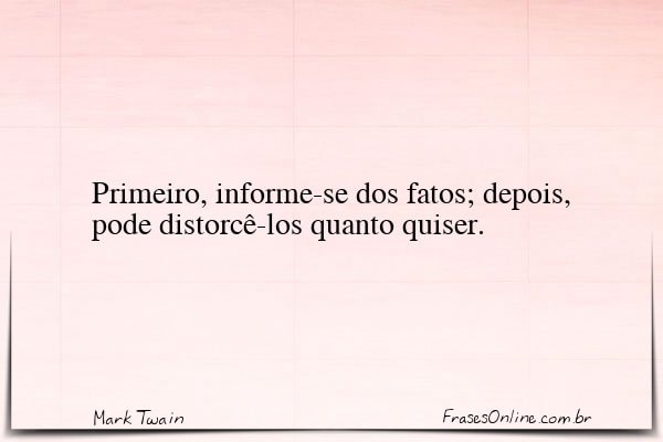 Frase de Mark Twain