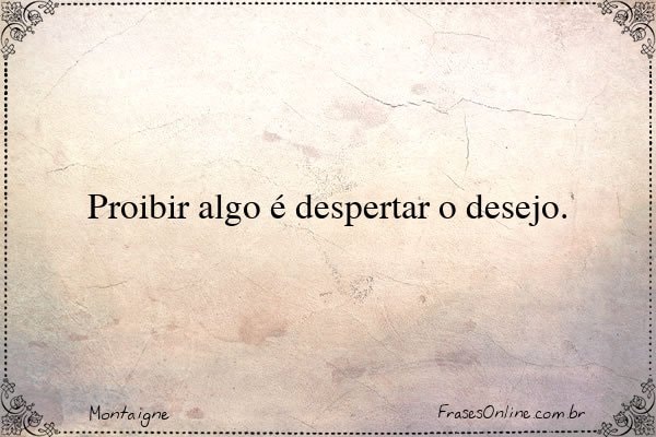 Frase de Montaigne