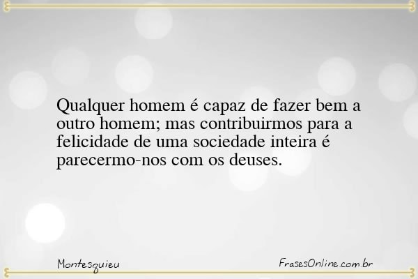 Frase de Montesquieu