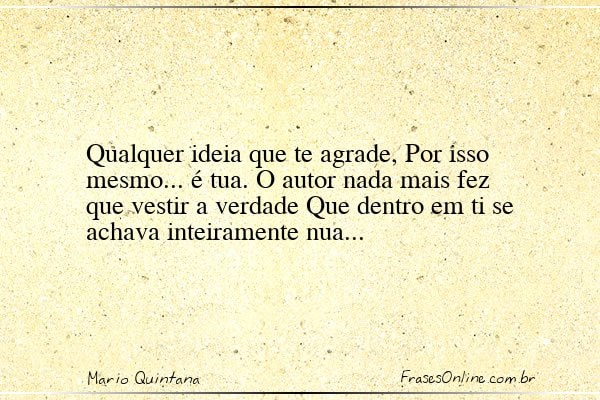 Frase de Mario Quintana
