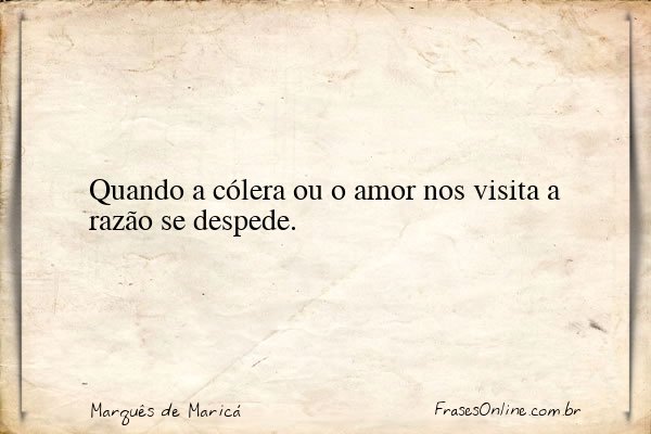 Frase de Marquês de Maricá