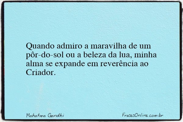 Frase de Mahatma Gandhi