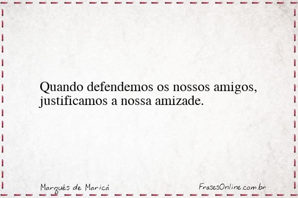 Frase de Marquês de Maricá