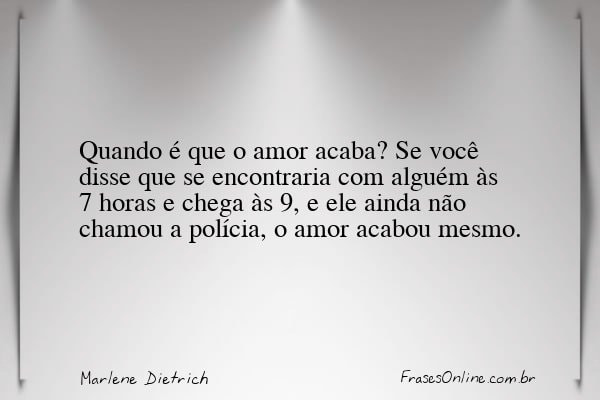 Frase de Marlene Dietrich