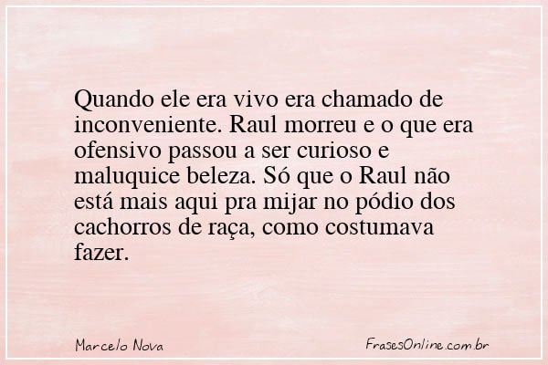 Frase de Marcelo Nova