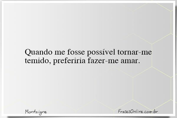 Frase de Montaigne