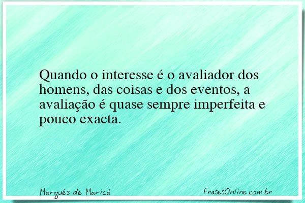 Frase de Marquês de Maricá