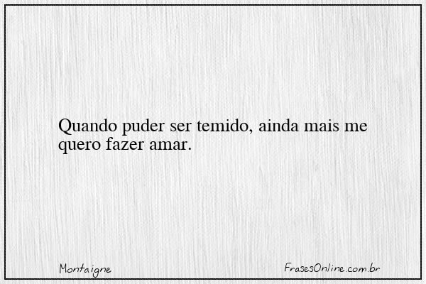 Frase de Montaigne