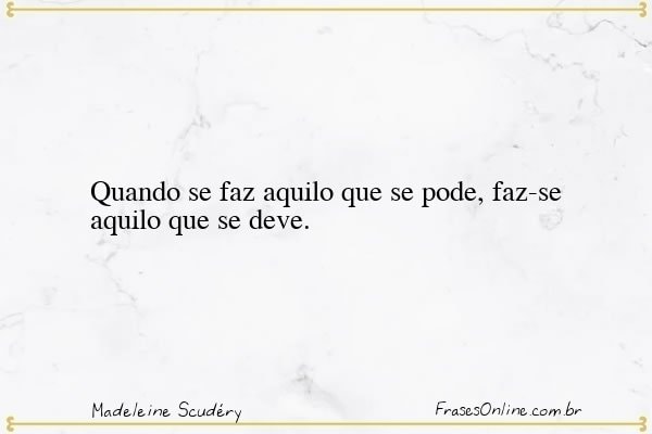 Frase de Madeleine Scudéry