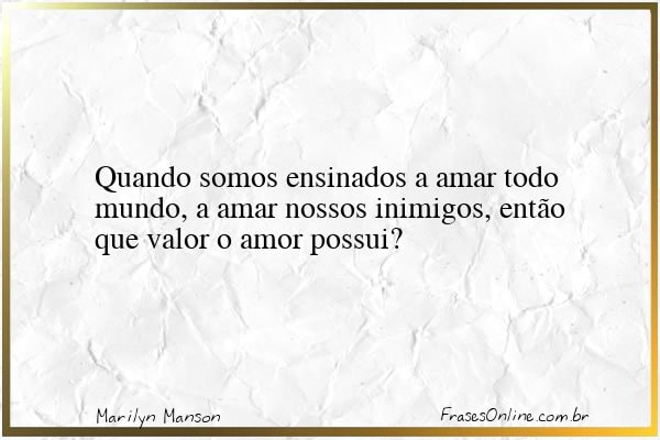 Frase de Marilyn Manson