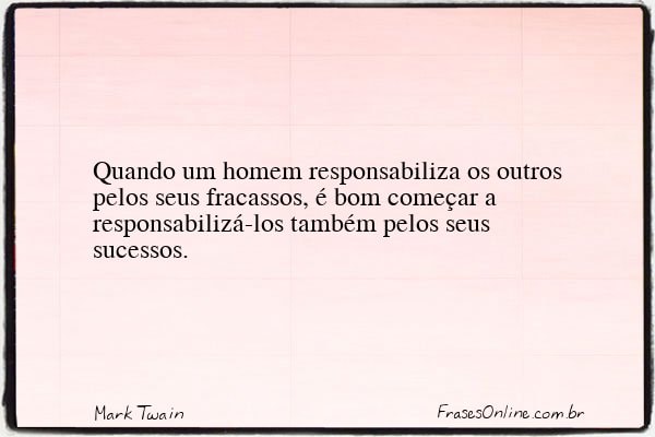 Frase de Mark Twain