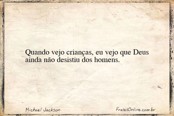 Frase de Michael Jackson