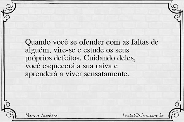 Frase de Marco Aurélio