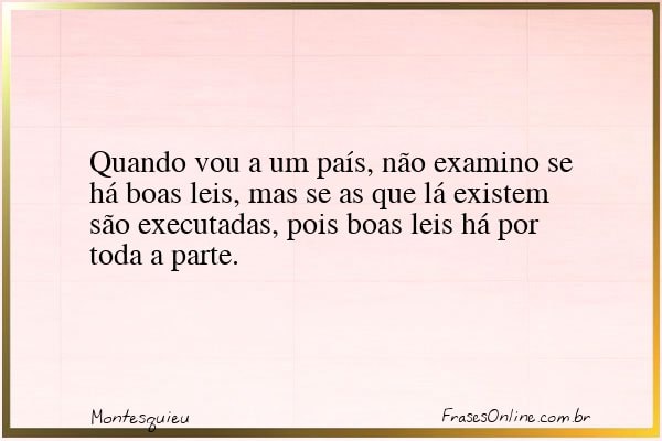 Frase de Montesquieu