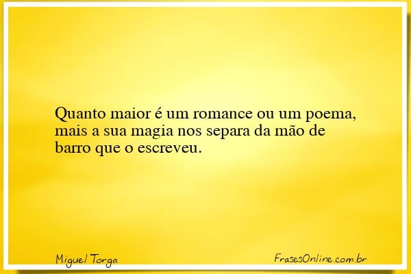 Frase de Miguel Torga