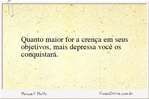 Frase de Maxwell Maltz
