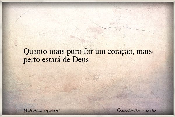 Frase de Mahatma Gandhi