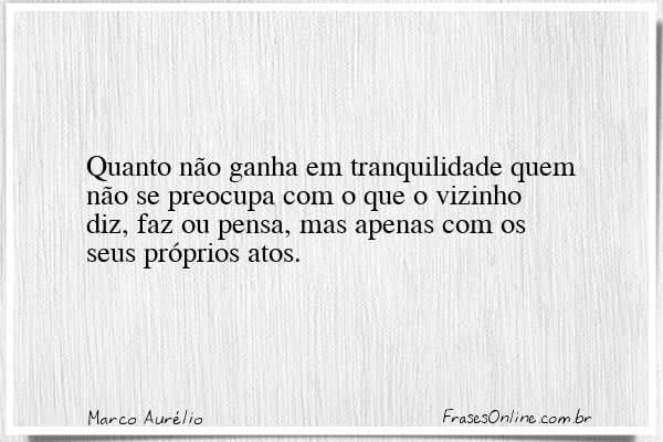 Frase de Marco Aurélio