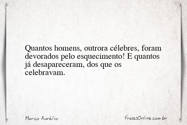 Frase de Marco Aurélio