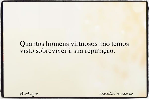 Frase de Montaigne