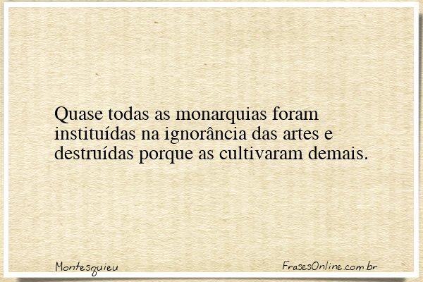 Frase de Montesquieu
